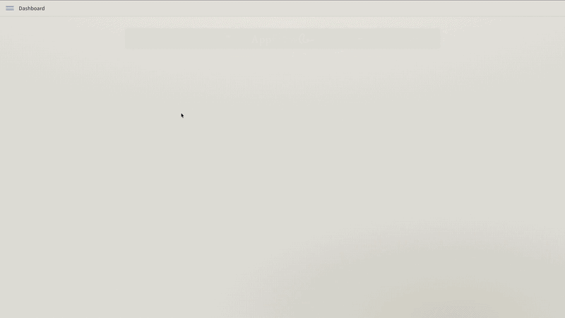 AppFlow sidebar demo: expanding the menu to browse business modules